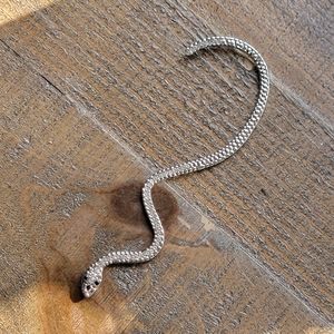 YesStyle Silver Crystal Snake Charm Ear-Hugger